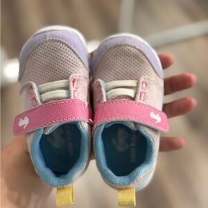 See Kai Run pink and blue girls Velcro sneakers